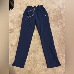 Figs small tall high waisted Yola skinny Scrub navy